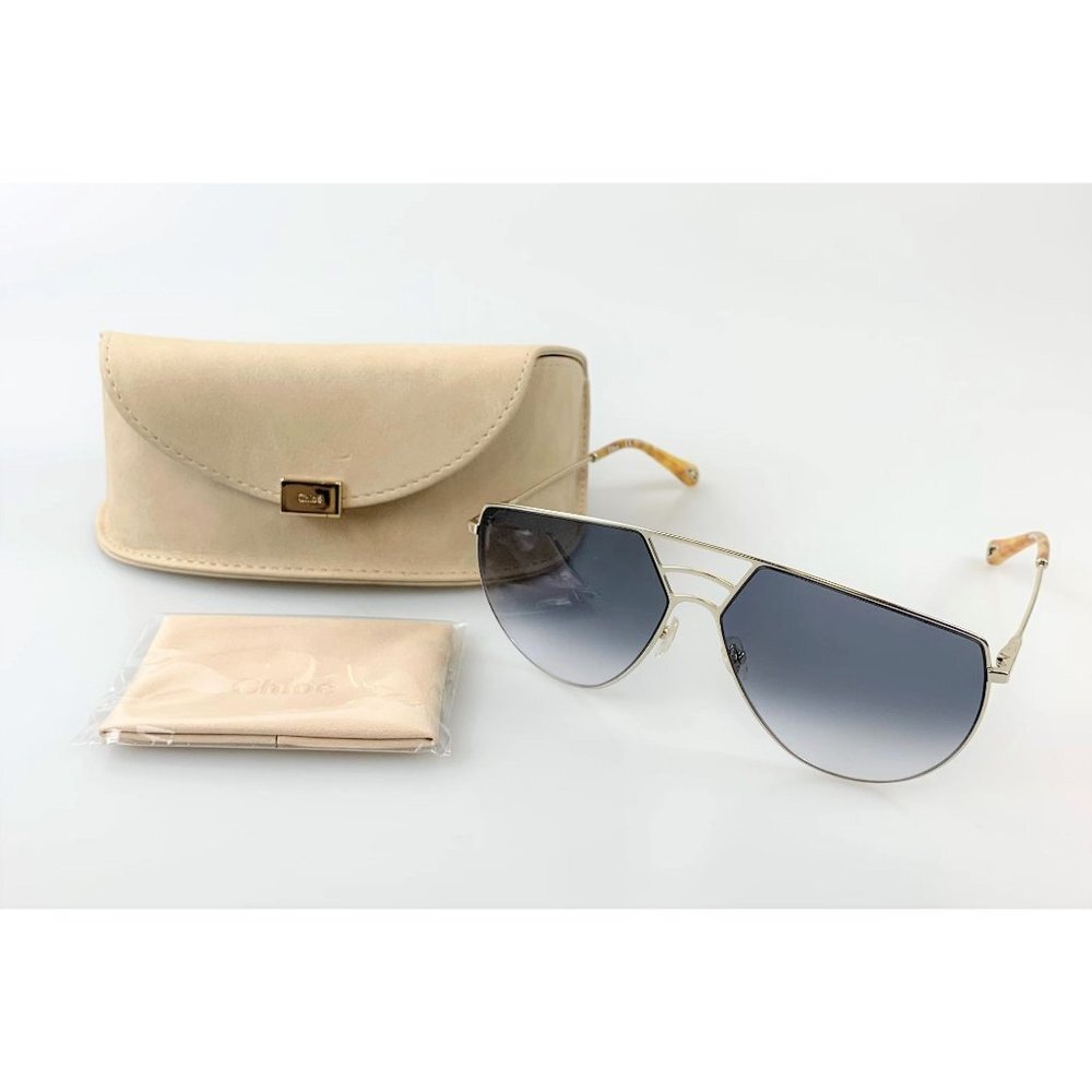 NIB 	Chloé Gold Sunglasses CE139S